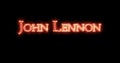 John Lennon written with fire. Loop