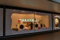 John Lewis Christmas window decoration Royalty Free Stock Photo