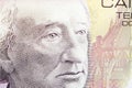 John A. Macdonald a closeup portrait from Canadian money