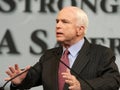 John McCain giving speech in Denver Royalty Free Stock Photo