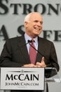 John McCain laughs during speech in Den Royalty Free Stock Photo