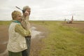 John and Melody Taft making a phone call on Satellite phone in Kenya Africa