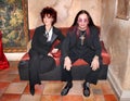 Ozzy and Sharon Osbourne, wax statues in Madame Tussauds Museum New York City.