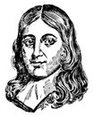 John Milton, vintage illustration