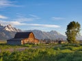 John Moulton Barn and Corral in Grand Teton National Park, Wyoming Royalty Free Stock Photo