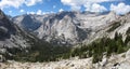 John Muir and Pacific Crest Trails in Kings Canyon National Park Royalty Free Stock Photo