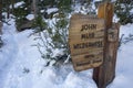 John Muir Wilderness Table Mount Whitney Trail Sierra Nevada Winter Snow