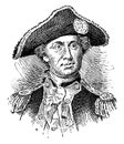 John Paul Jones, vintage illustration