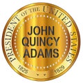 John Quincy Adams Gold Metal Stamp