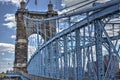 John A Roebling suspension bridge in Cincinnati