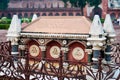 John Russell Colvin tomb in Agra Red Fort in Hall of Public Audience, old historical ancient tomb