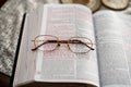 John 3:16 scripture with reading magnifying glasses