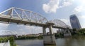 The John Seigenthaler Pedestrian Bridge in Downtown Nashville.