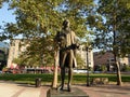 John Singleton Copley Statue, Copley Square, Back Bay, Boston, Massachusetts, USA Royalty Free Stock Photo