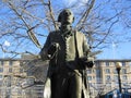 John Singleton Copley Statue, Copley Square, Boston, MA, USA Royalty Free Stock Photo