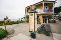 John Steinbeck Plaza is located on Cannery Row at Monterey. Shops, galleries, and gift shops, street view