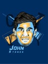 English footballer John Stones digital art