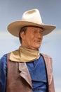 John Wayne Birthplace Museum interior displays a figure of Mr. Wayne