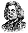 John Wesley, vintage illustration