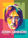 John lennon vector portrait illustration. Wpap art style