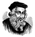 John Wycliffe, vintage illustration Royalty Free Stock Photo