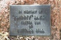 Johnny Baker`s gravestone