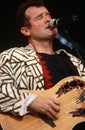 Johnny Clegg performing on stage Royalty Free Stock Photo