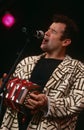Johnny Clegg performing on stage Royalty Free Stock Photo
