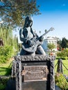 Johnny Ramone Statue In Hollywood Forever Cemetery Royalty Free Stock Photo