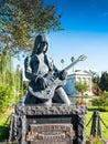 Johnny Ramone Statue In Hollywood Forever Cemetery Royalty Free Stock Photo