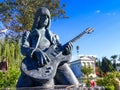 Johnny Ramone Statue In Hollywood Forever Cemetery Royalty Free Stock Photo