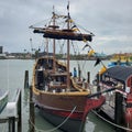 Johns Pass pirate ship Madiera Beach Boardwalk, St Pete Florida