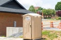 Portable toilet and construction site