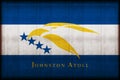 Johnston atoll rusty flag illustration