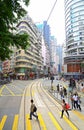 Johnston road, wanchai, hong kong Royalty Free Stock Photo