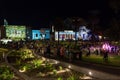 Johnstone Park in central Geelong during White Night Geelong.