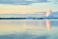 Johnstone Strait Islands Dusk Vancouver Island Royalty Free Stock Photo