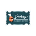 Johny blueplate kitchen illustration vector