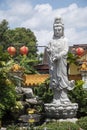 Kwan Yin, Chinese Goddess of Compassion statue at a Chinese temple in Johor Bahru