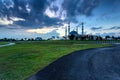 Johor Bahru, Malaysia - October 10 2017 : Mosque of Sultan Iskandar view during blue hour, Mosque Of Sultan Iskandar located at B Royalty Free Stock Photo