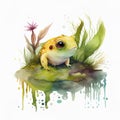 Join adventure as we dive into world of microscopic creatures living in ponds and streams. cute children creature, AI