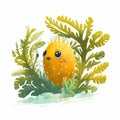 Join adventure as we explore fascinating world of microorganisms and their habitats. cute children creature, AI