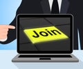 Join Button Displays Subscribing Membership Or Registration