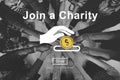 Join Charity Give Money Concept