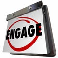 Join Engage Calendar Participate Interact Now