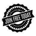 Join Free Today rubber stamp Royalty Free Stock Photo