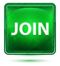 Join Neon Light Green Square Button