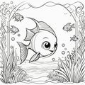 Join Kids on a 3D Coloring Journey, Where a Fish Adds Magic to Every Page