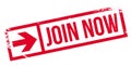 Join Now rubber stamp Royalty Free Stock Photo