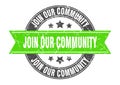 join our community stamp Royalty Free Stock Photo